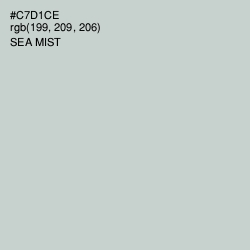 #C7D1CE - Sea Mist Color Image